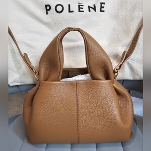 Polène Numero Neuf Mini Bag Grain Calfskin Leather Color Camel (Dust Bag +Bag)
